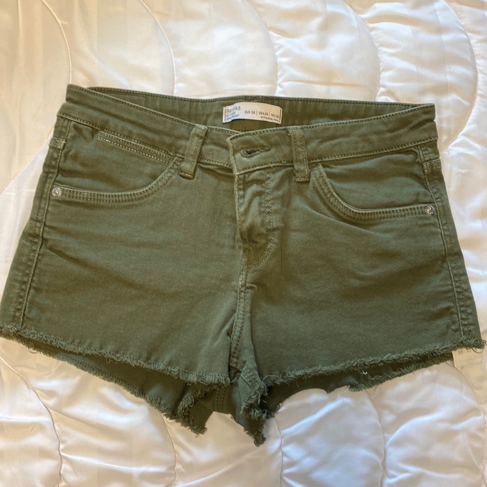Olive green shorts